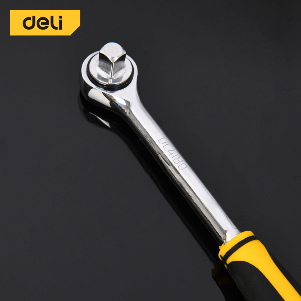 ประเเจ DELI EDL4180-YL-01 1/2นิ้ว สีเหลือง-ดำ